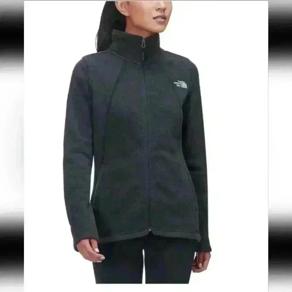 The North Face Womens Gray Crescent Sunset Full Zip S